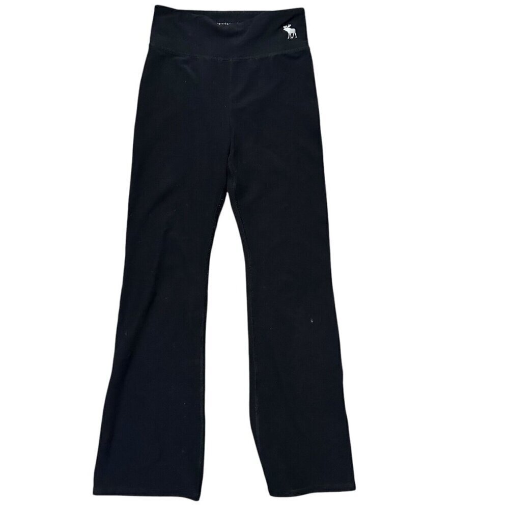 Abercrombie Active Girls 13/14 Black Yoga Pants *spot on leg see pic